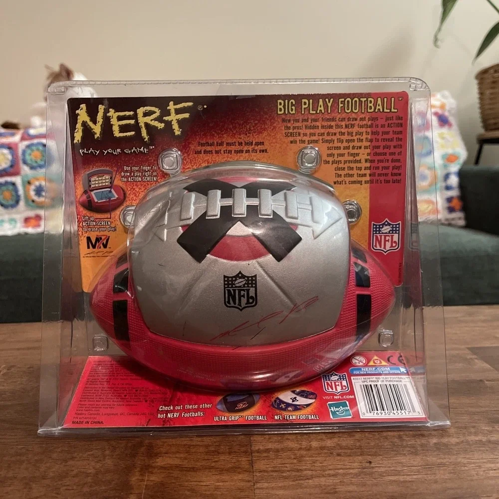 Vtg 2003 Nerf Big Play Michael Vick Football Rare Play calling / Route Panel NEW